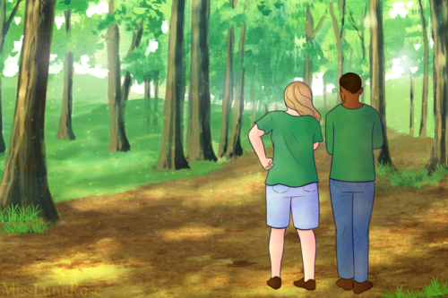 728px-Two-People-Stroll-in-Quiet-Forest